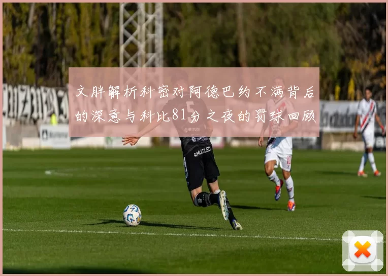 文胖解析科密对阿德巴约不满背后的深意与科比81分之夜的罚球回顾